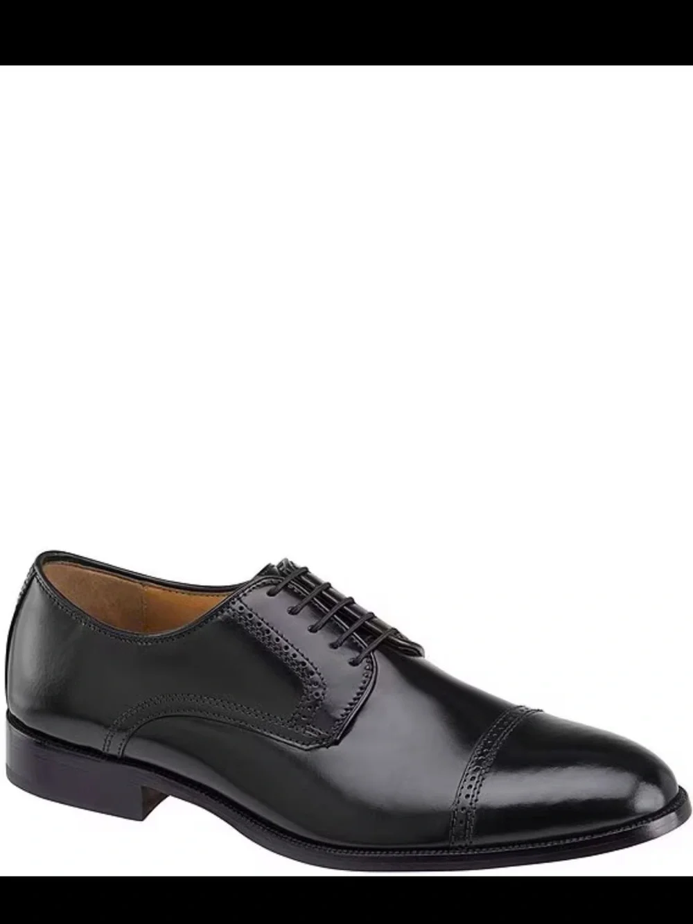Johnston & Murphy Bradford Dress Cap Toe Oxford {Black} 9.5D
